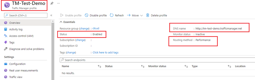 Azure Traffic Manager